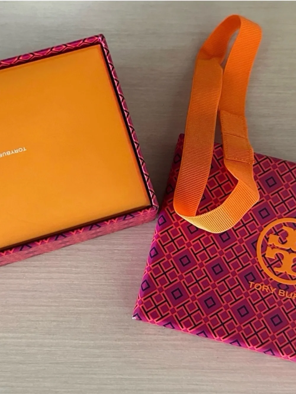 Tory Burch Silver Logo Band Ring